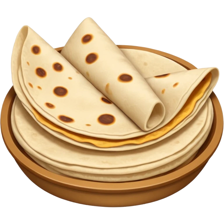 a fresh flour tortilla  emoji