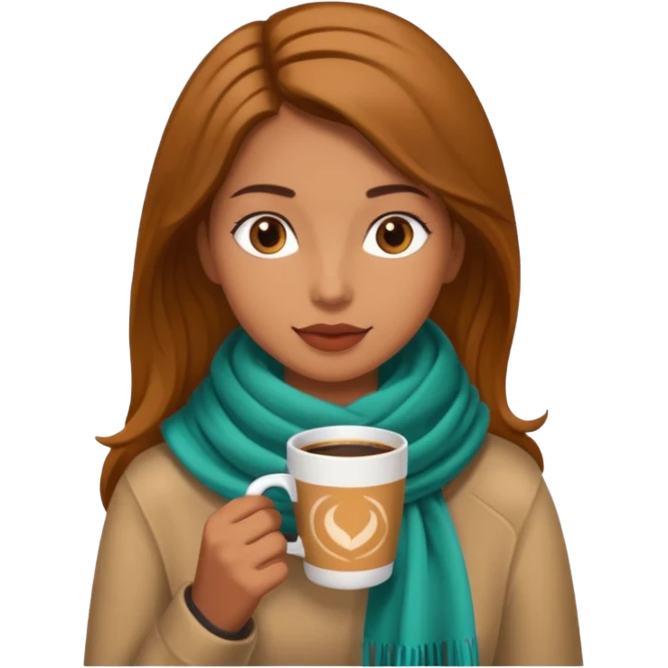 woman drining coffee emoji