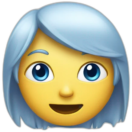 Chat Bleu emoji