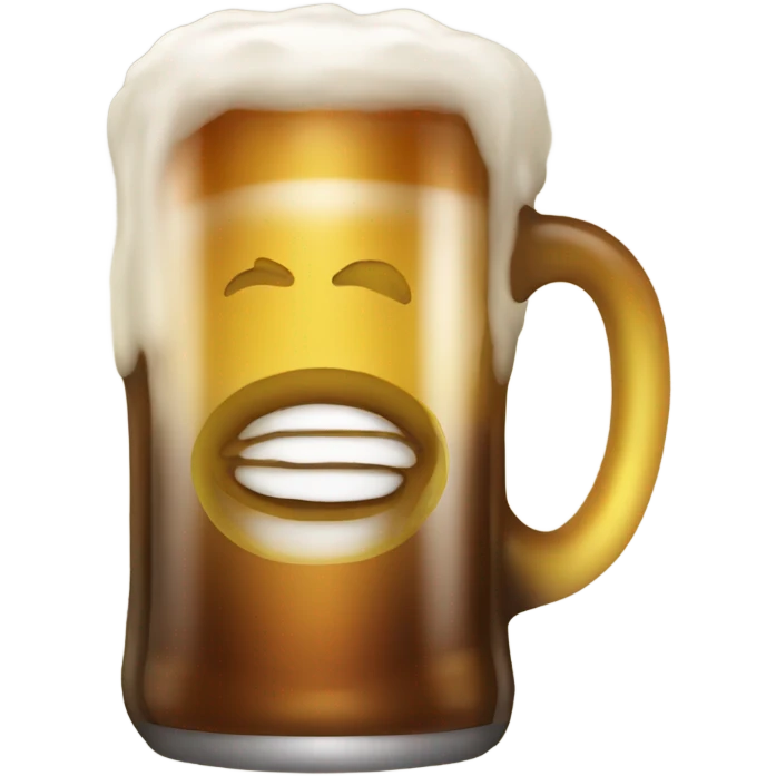 Beer with halo emoji