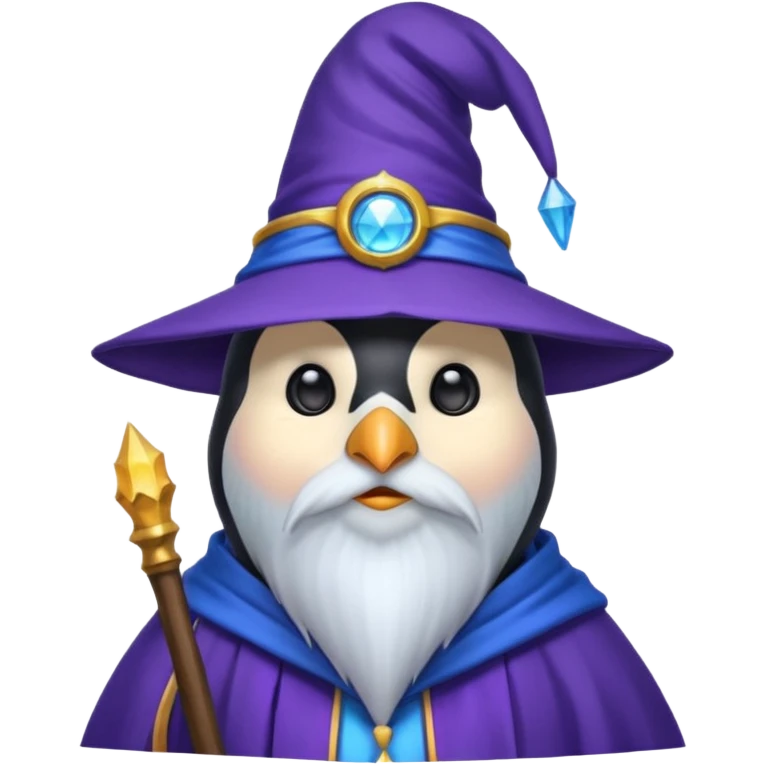 Penguin Wizard emoji