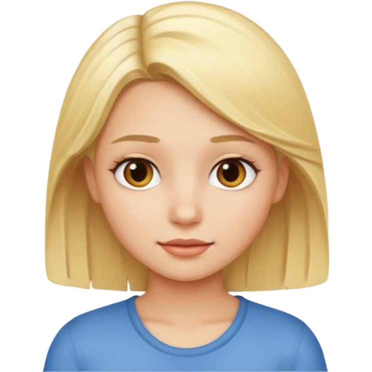 A blond girl  emoji