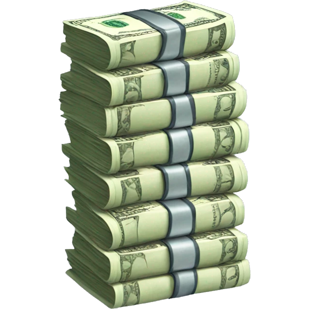 Stack of cash emoji