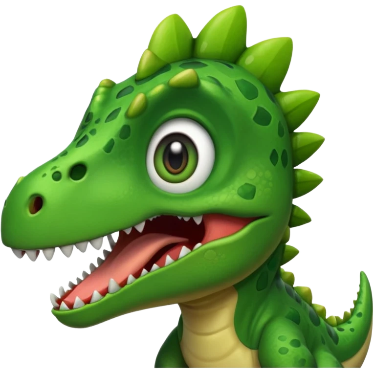 Surprised dinosaur  emoji