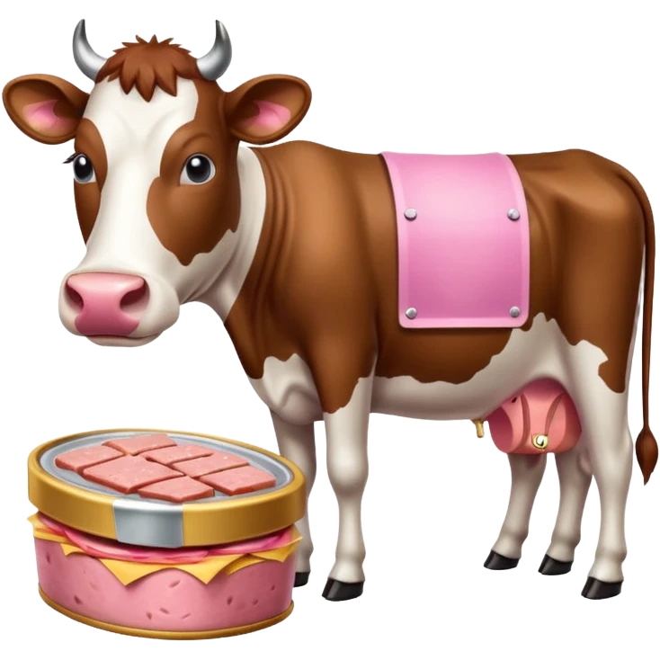 one cow one SPAM emoji