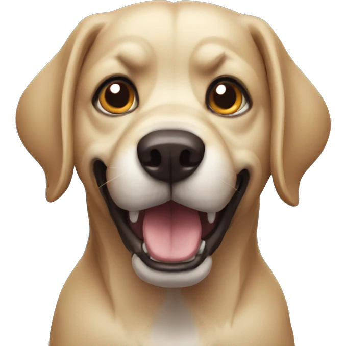 Scary dog emoji