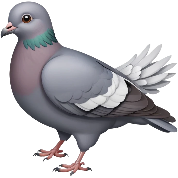 a pigeon bird, gray dove emoji