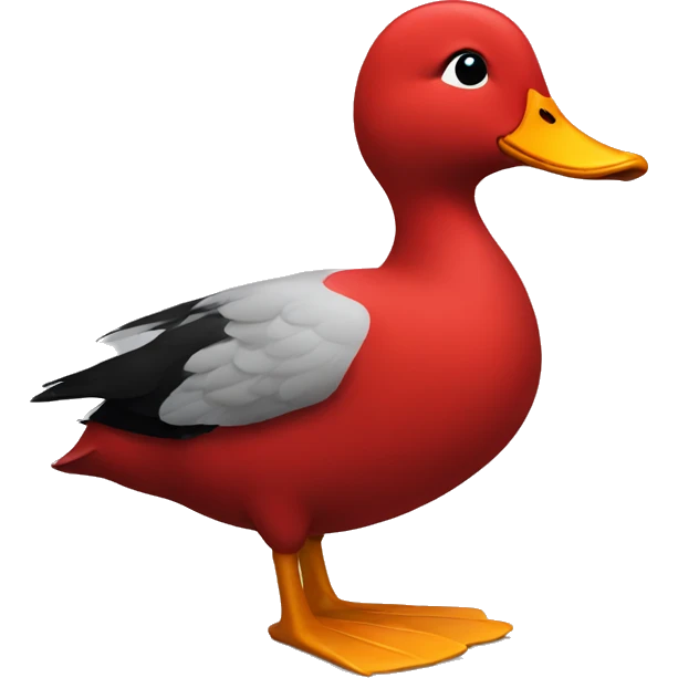 a red duck  emoji