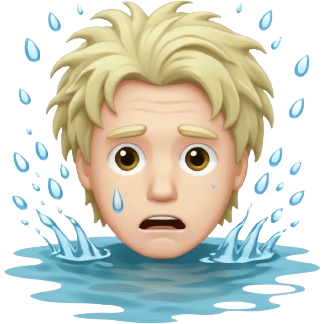 man drowning emoji