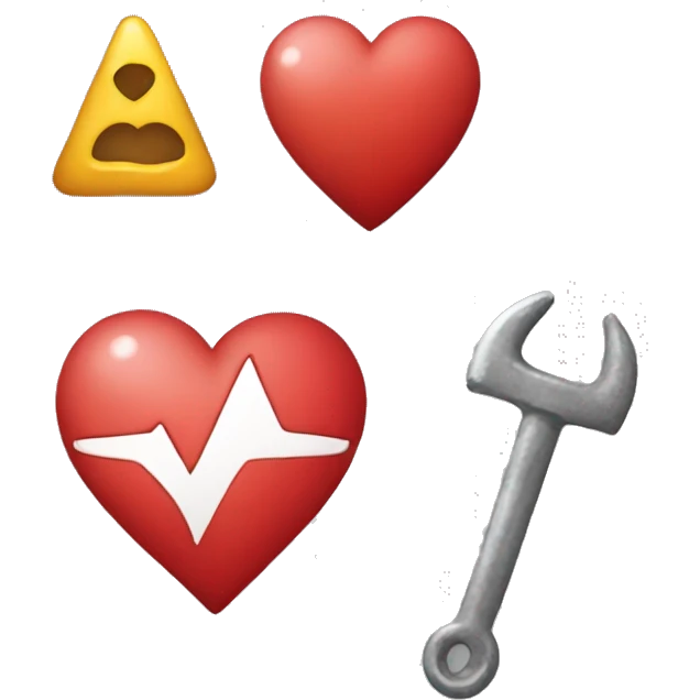a heart and a rocet emoji