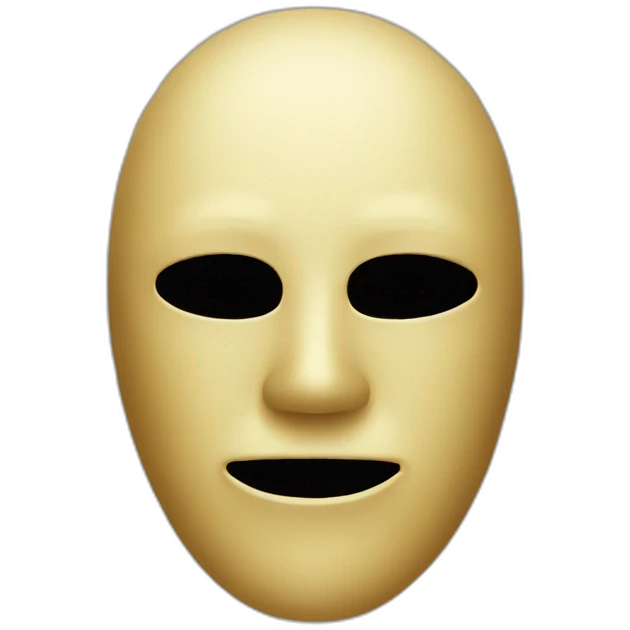mask without mouth emoji