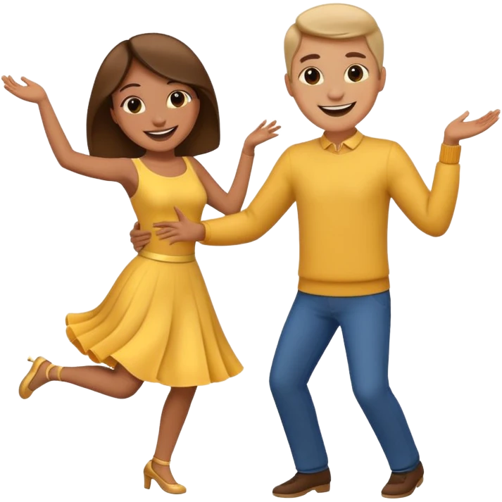 couple dancing, emoji emoji