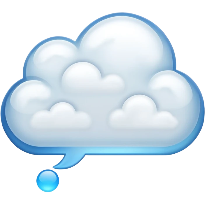 cloud message bubble emoji