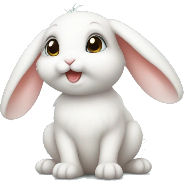 Cute baby small rabbit emoji