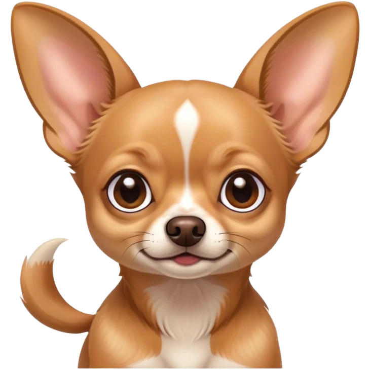 Chihuahua with very large ears emoji