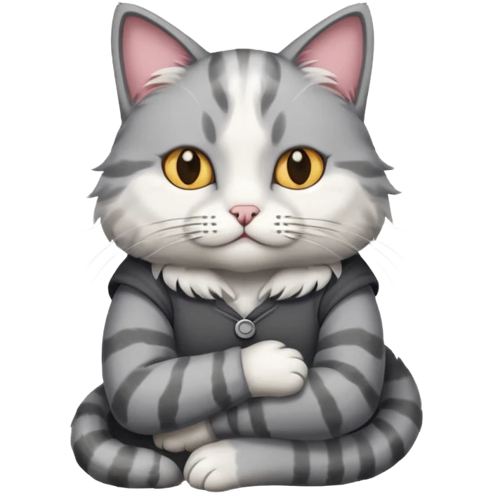 Cat crossing arms emoji