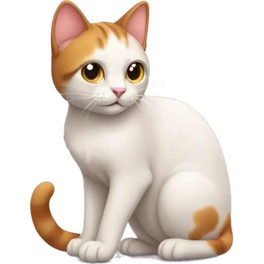 a cat without a tail emoji