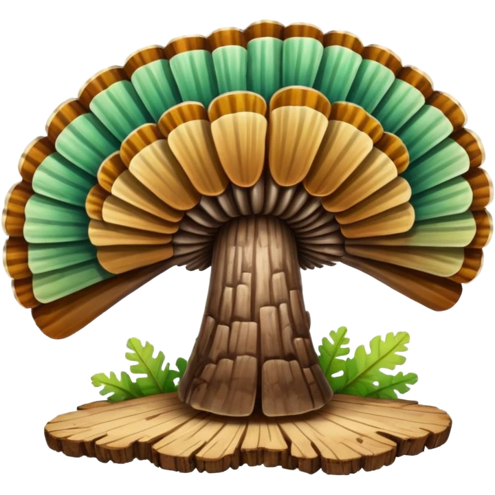 turkey tail mushroom emoji