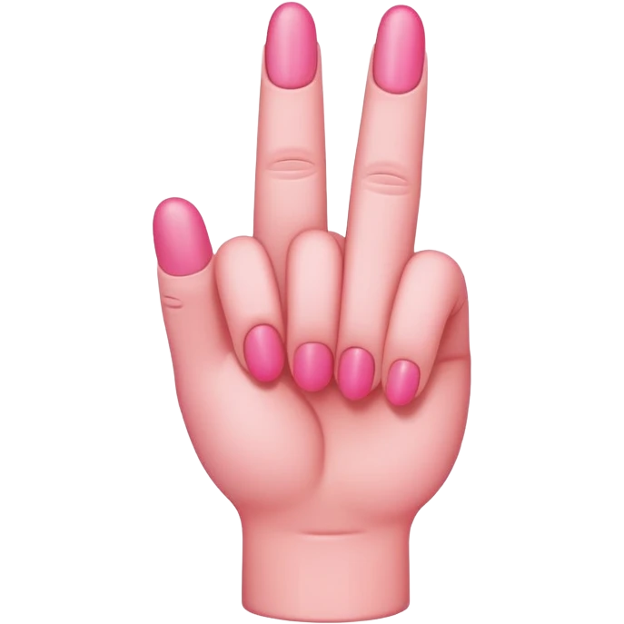 pink middle finger emoji