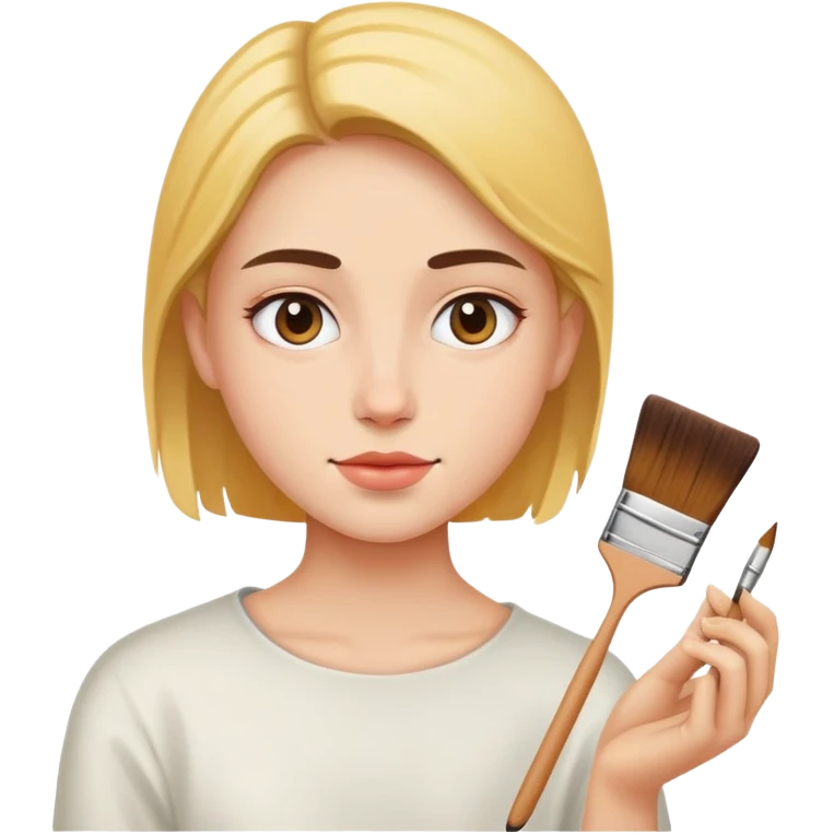 person painting emoji
