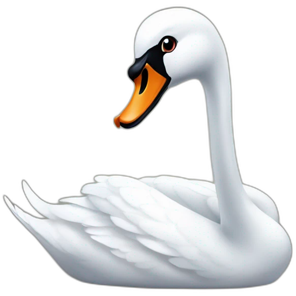 Halloween swan emoji