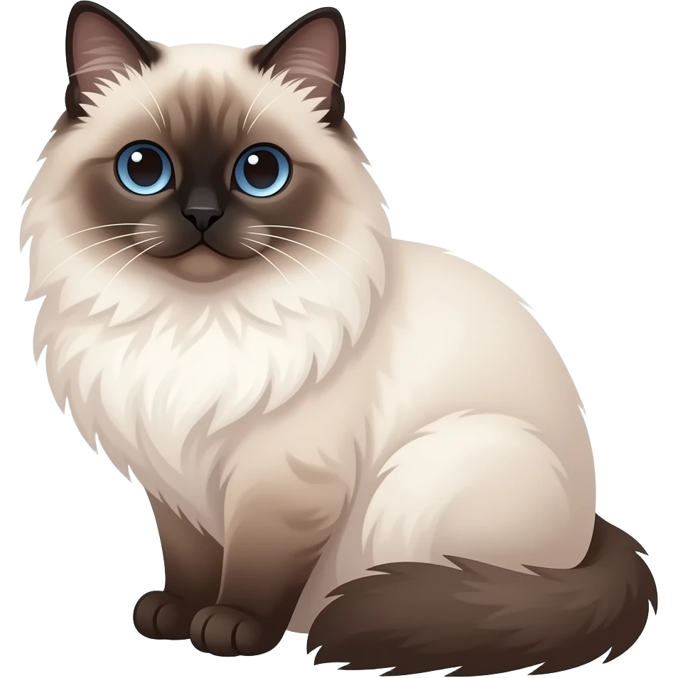 seal-point Himalayan cat emoji