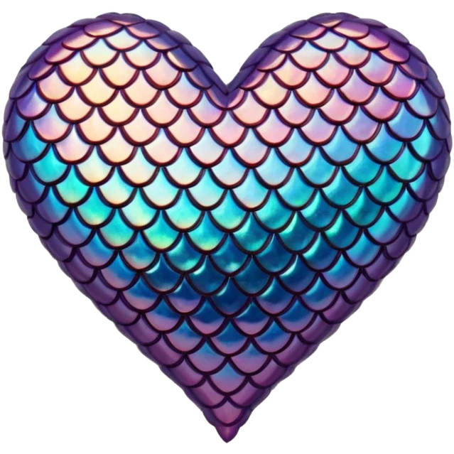 mermaid-themed heart emoji