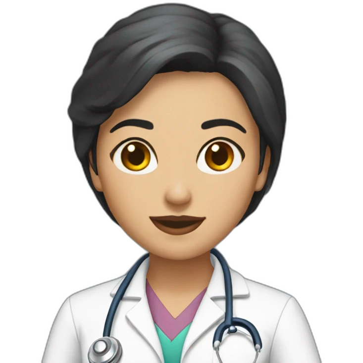 Doctora morena emoji