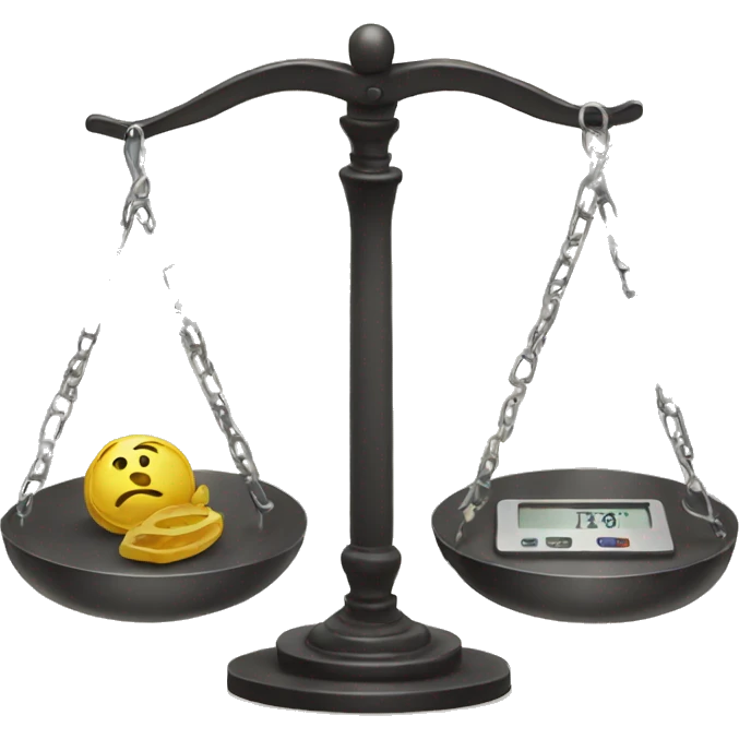 end of weighing emoji