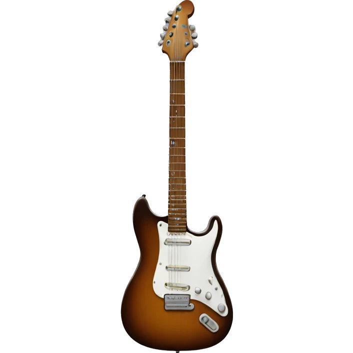 brown electric guitar emoji