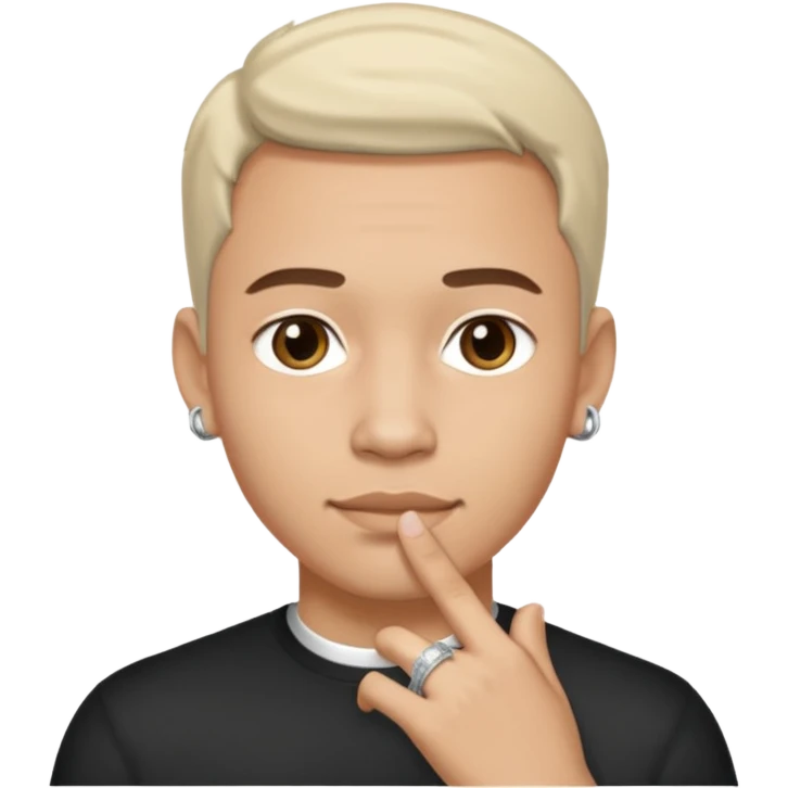 man wearing a ring emoji