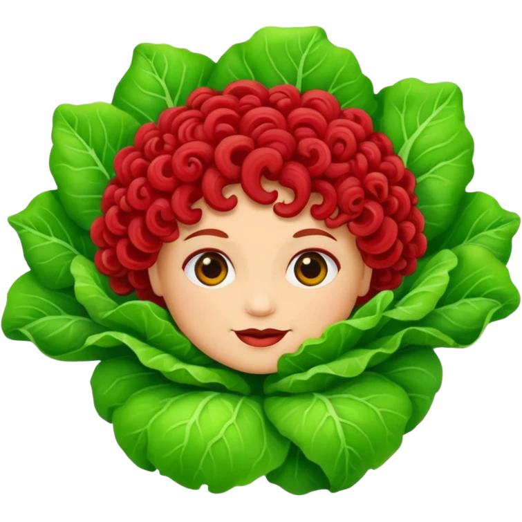 Lolla Rossa lettuce emoji