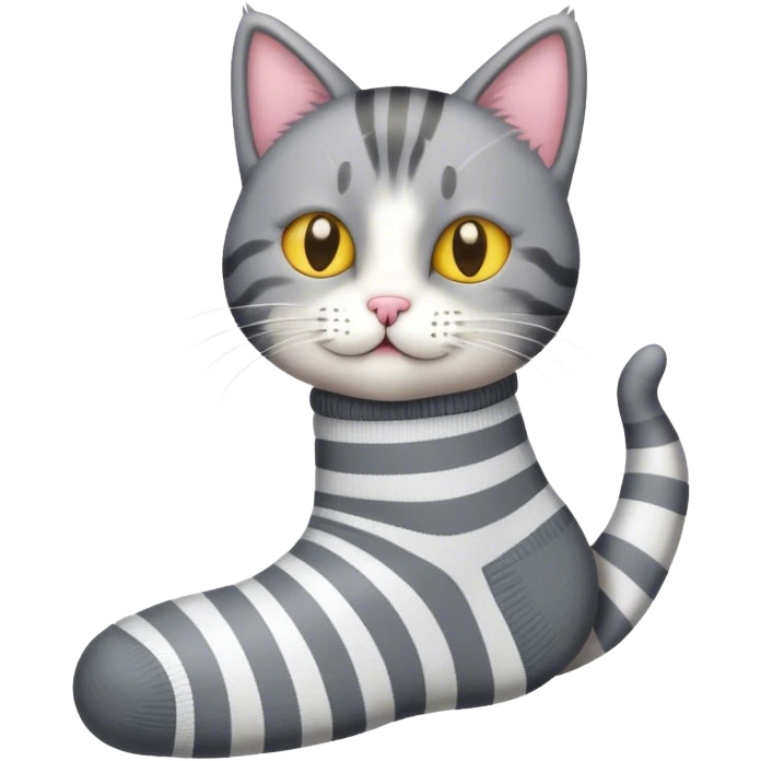 Cat wearing socks emoji