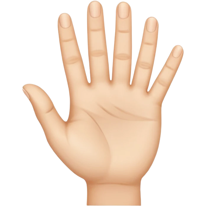 أريد اصبع السبابة في اتجاه تجويف اليد emoji