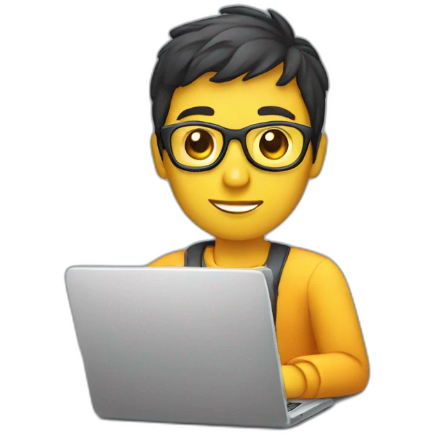 web designer with laptop emoji