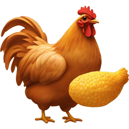 Bassem qui mange du poulet emoji