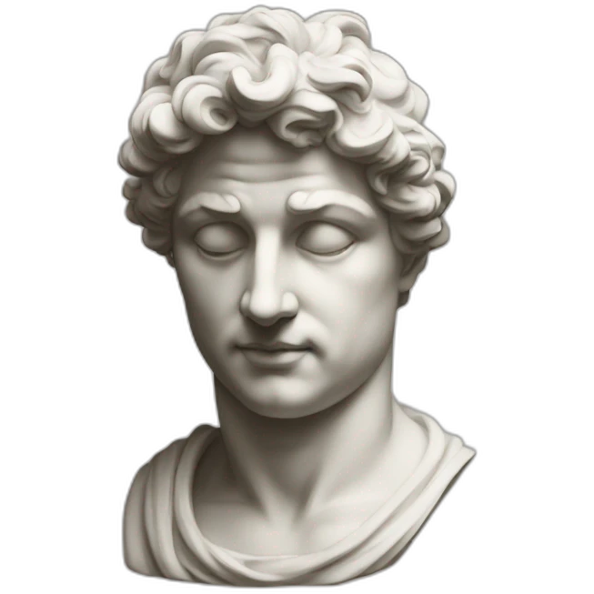 italian statue doing weigthlifitng emoji