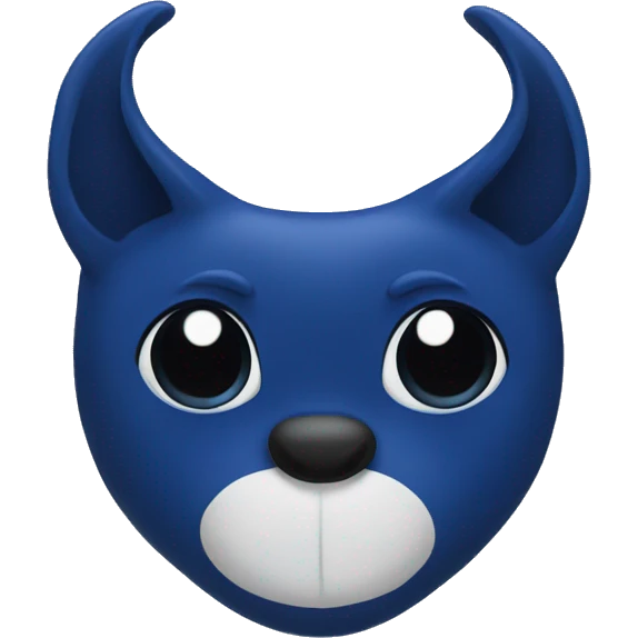 Dark blue hart emoji