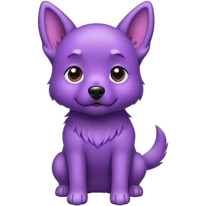 purple dog  emoji