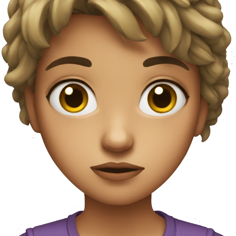 Annoyed girl  emoji