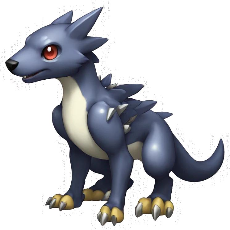 cute cool edgy shiny Digimon-Fakemon-animal full body emoji