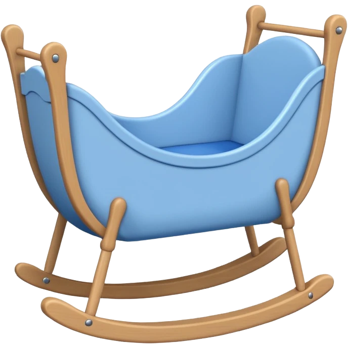 baby cradle blue emoji