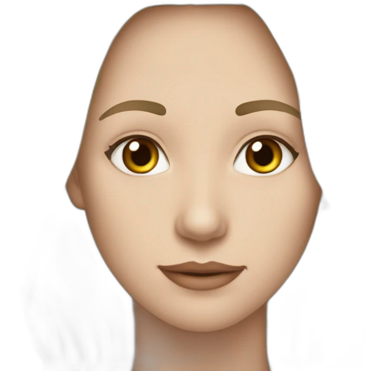 Блондинка с голубыми глазами и большой косой emoji
