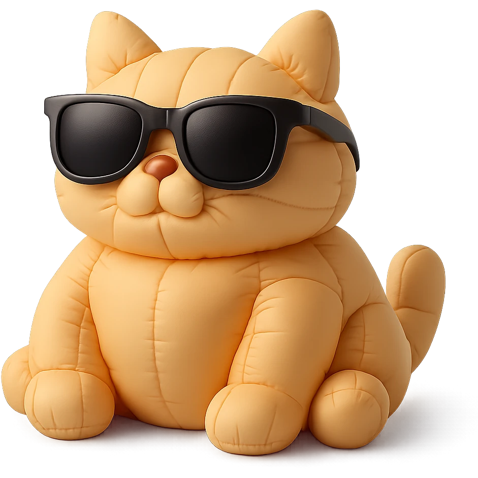 Cat wearing sunglasses emoji