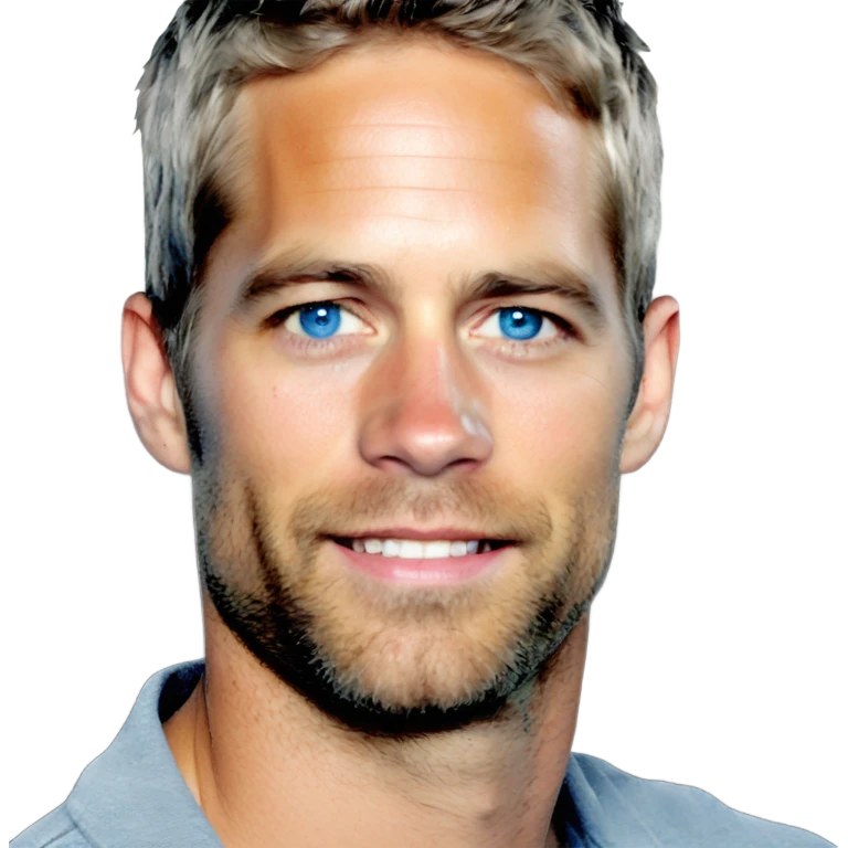 actor paul walker blue eyes with grey hair  emoji