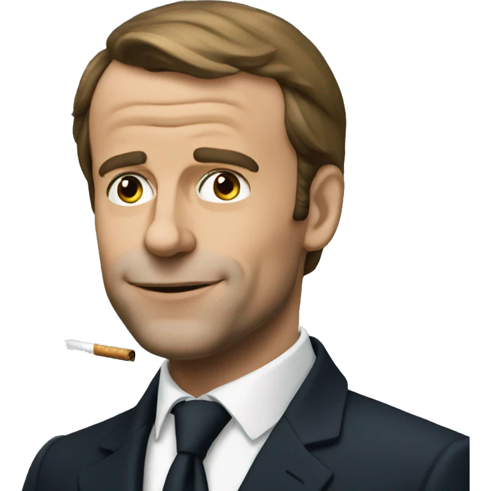 Macron habillé en smoking  emoji
