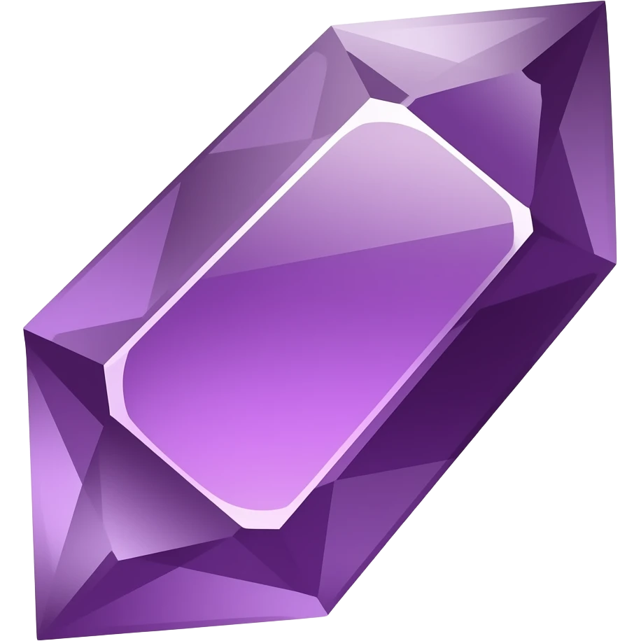 purple ameythst shard more like a diamond thats been streched out emoji