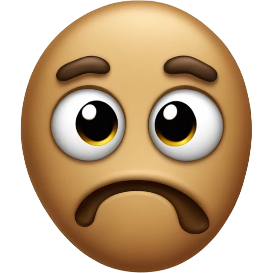Sad poop emoji