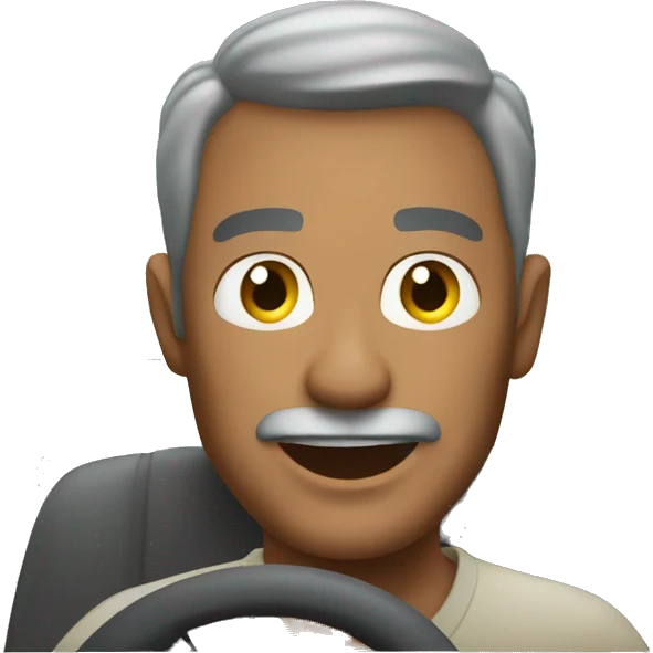 MAN behind wheel in a mobile home emoji