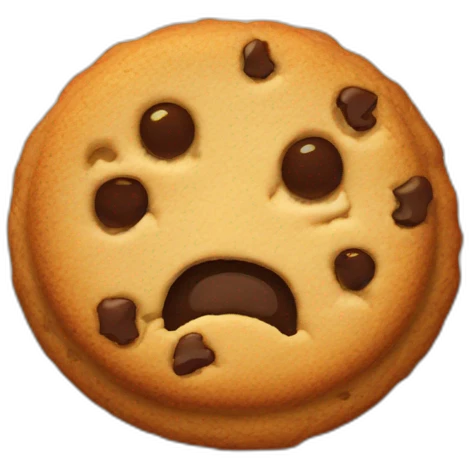 Bitten cookie emoji